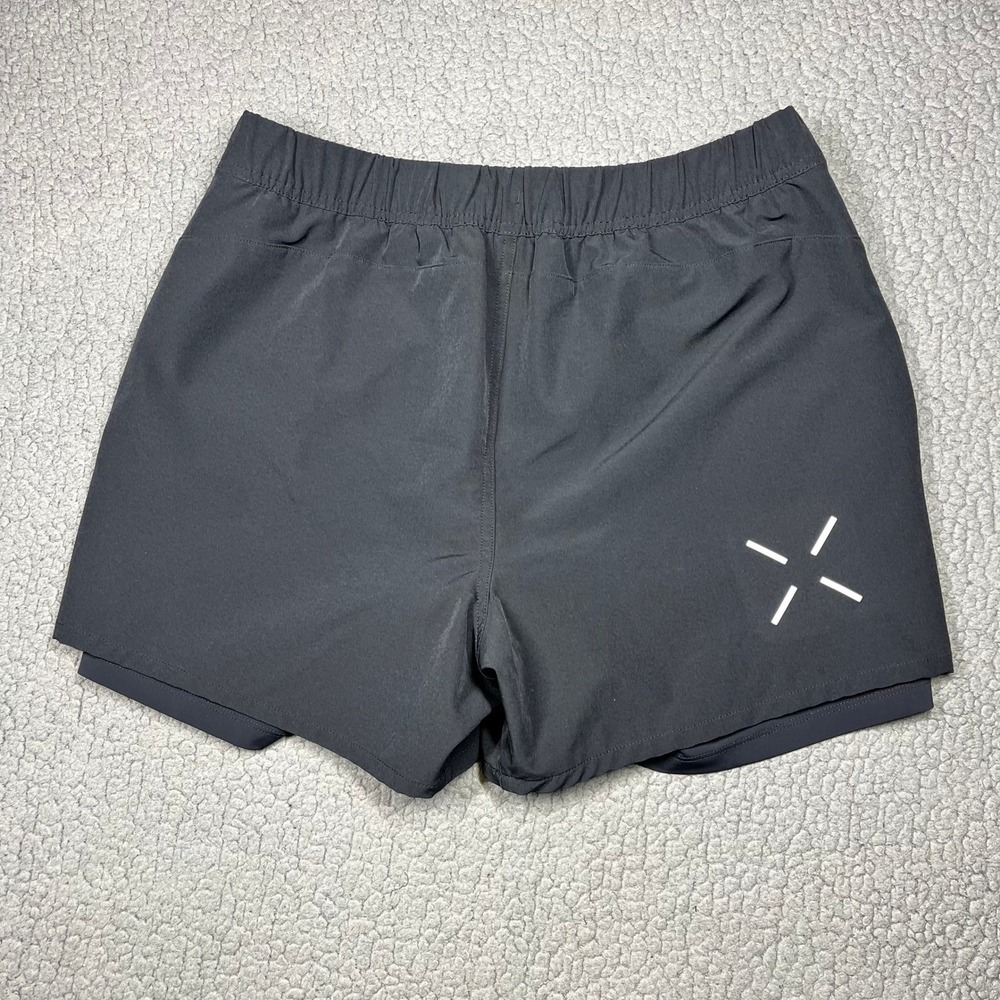 Ten Thousand Interval Short Mens Large Black 2-in-1 Compression Liner TTSH003V6 - Picture 4 of 11